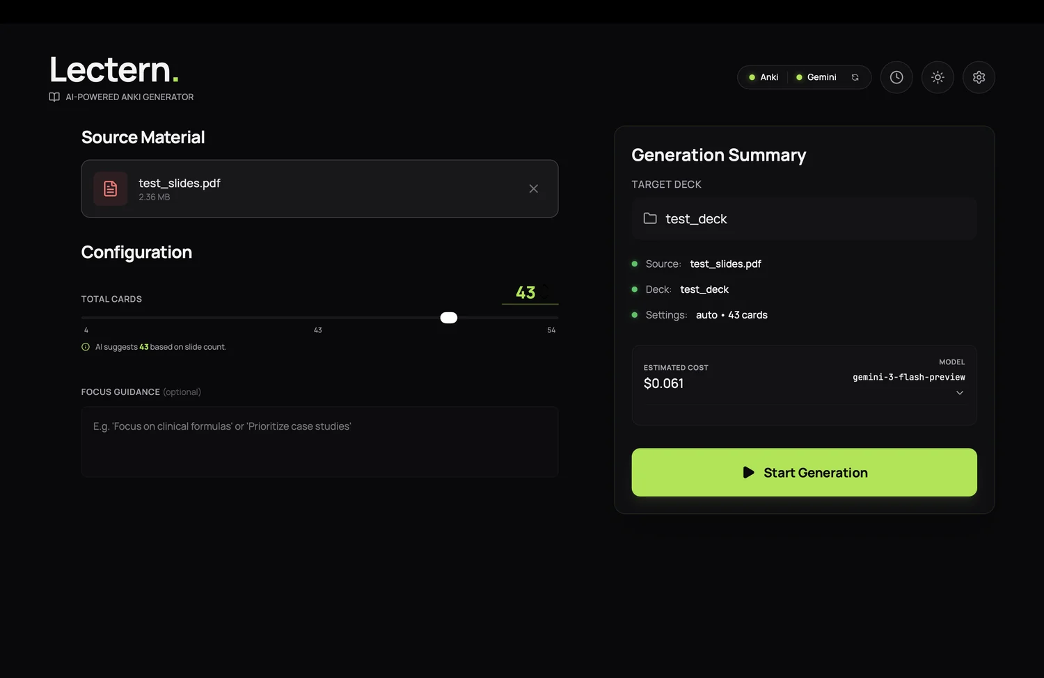 Lectern App Interface